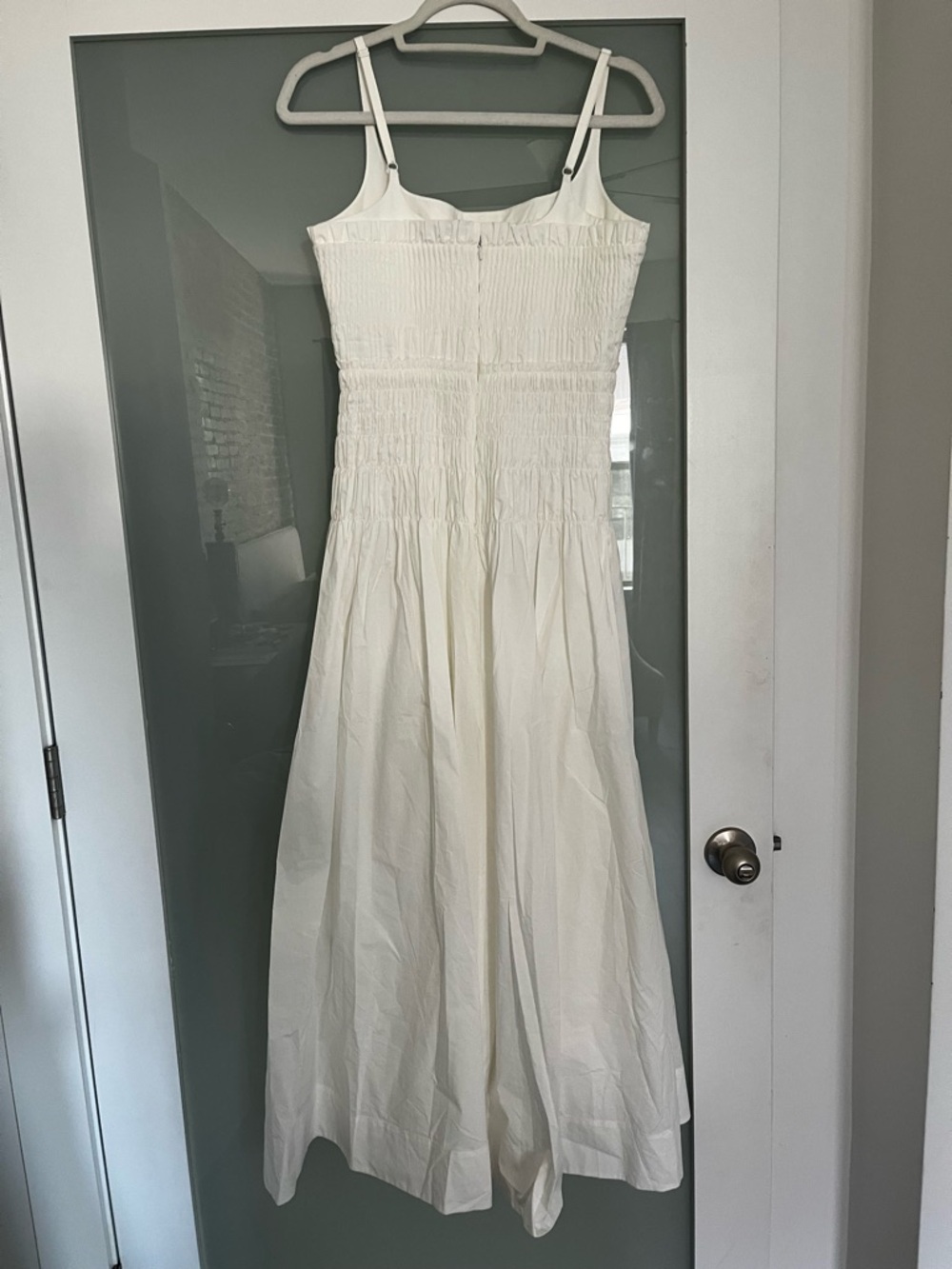 Rebecca Taylor White Smocked Bodice Maxi Dress - Picture 5 of 5